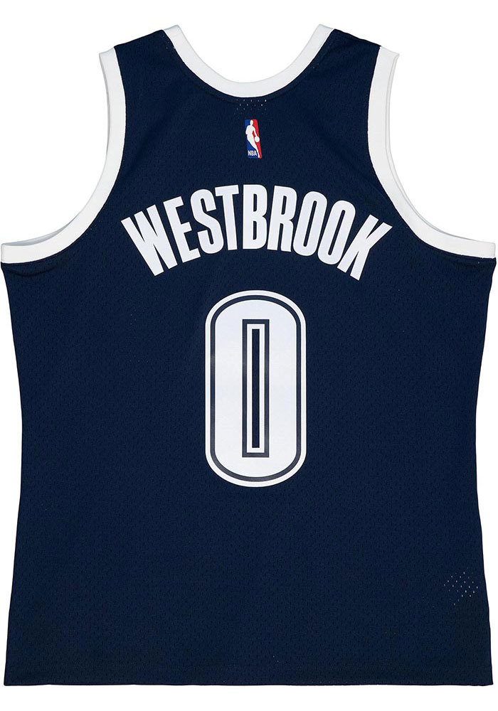NBAユニフォーム Oklahoma Thunders Westbrook Russell Westbrook Oklahoma City Thunder BLUE 15-16 Alternate