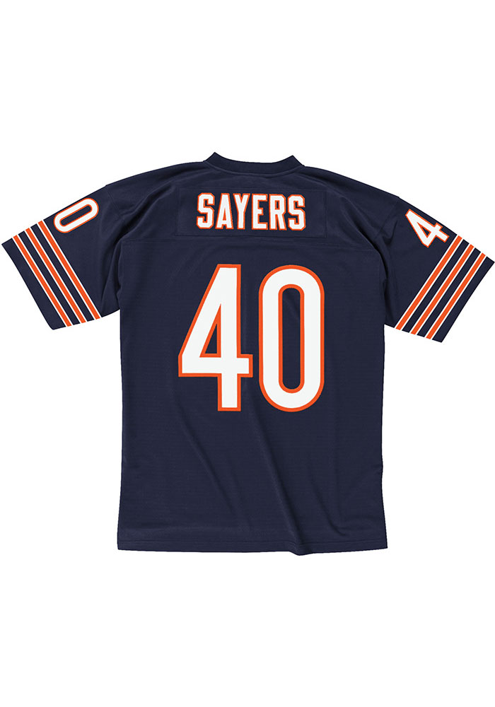 Chicago Bears Gale Sayers Mitchell and Ness NAVY 1969.0 Throwback