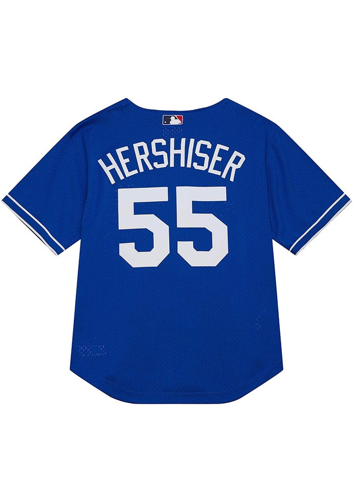 Los Angeles Dodgers Orel Hershiser Mitchell and Ness ROYAL Button