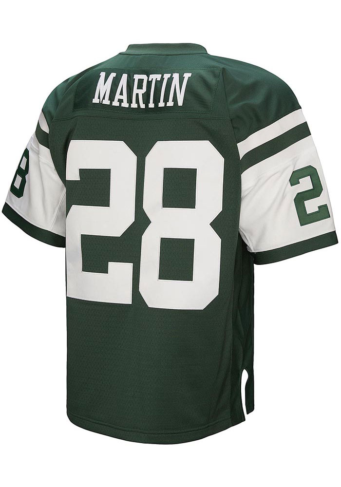 New York Jets Curtis Martin Mitchell and Ness GREEN Throwback