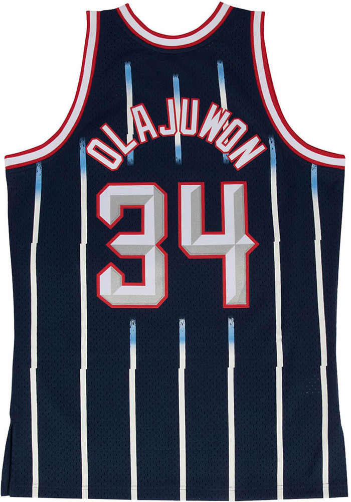 Hakeem Olajuwon Houston Rockets NAVY Swingman Jersey - 56504607