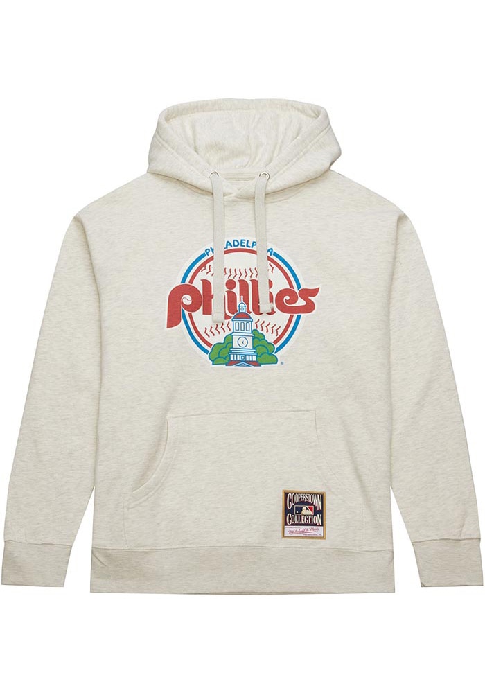 Mitchell and Ness Philadelphia Phillies Mens OATMEAL Slammin Long