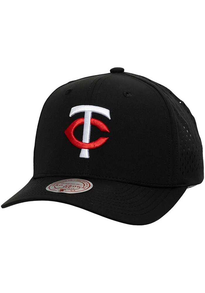 Mitchell and Ness Minnesota Twins BLACK Perfect Pro Adjustable Hat