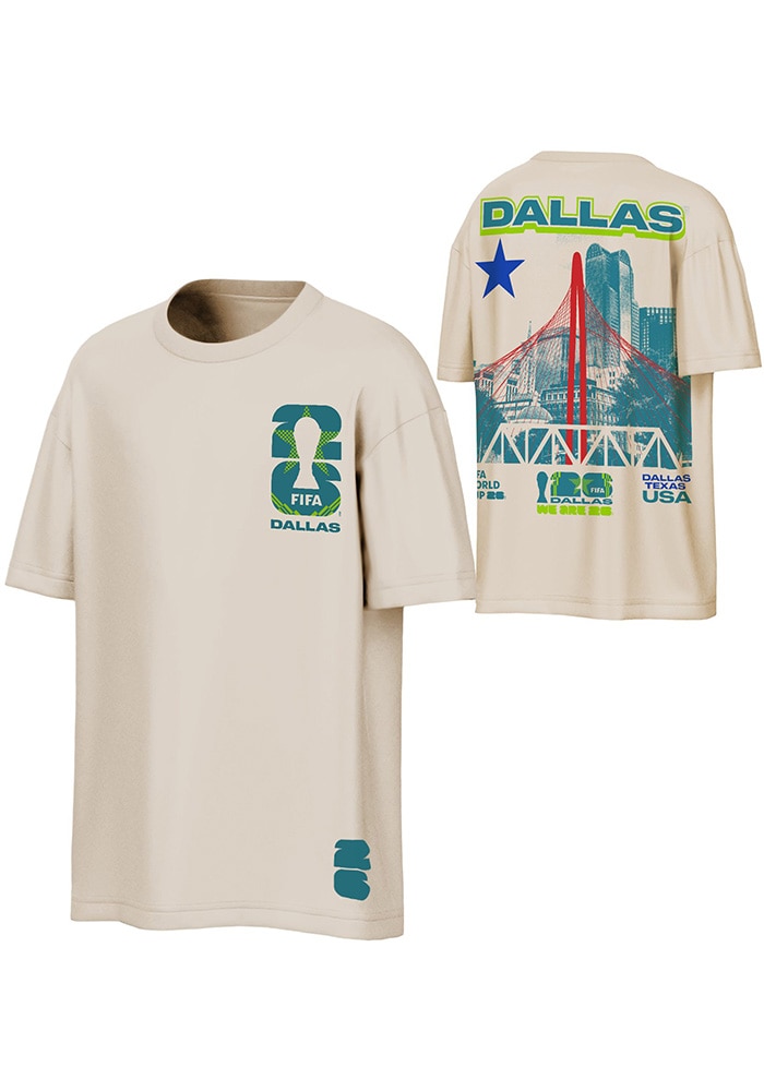 FIFA Dallas CREAM WC26 City Local Short Sleeve T Shirt - 5764565