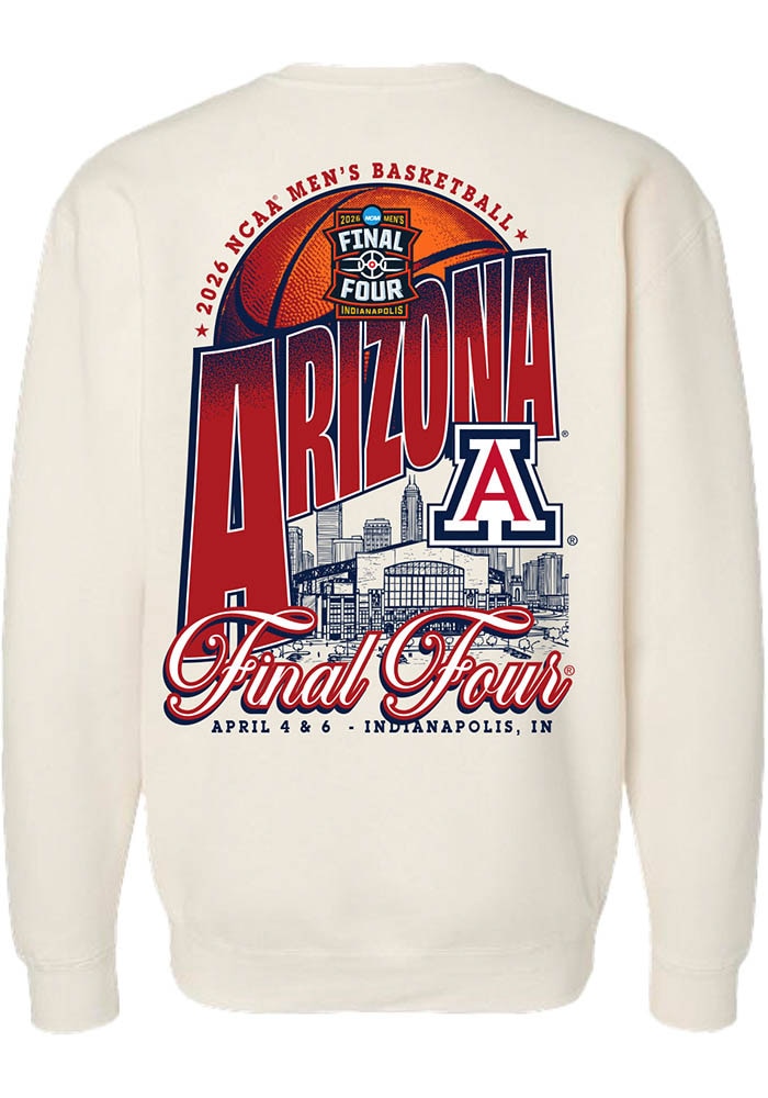 t*o様 SOMETHING AMERIACN SLEEVE ALL IN ON Something Inked Arizona Wildcats Mens IVORY 2026 NCAA Men's