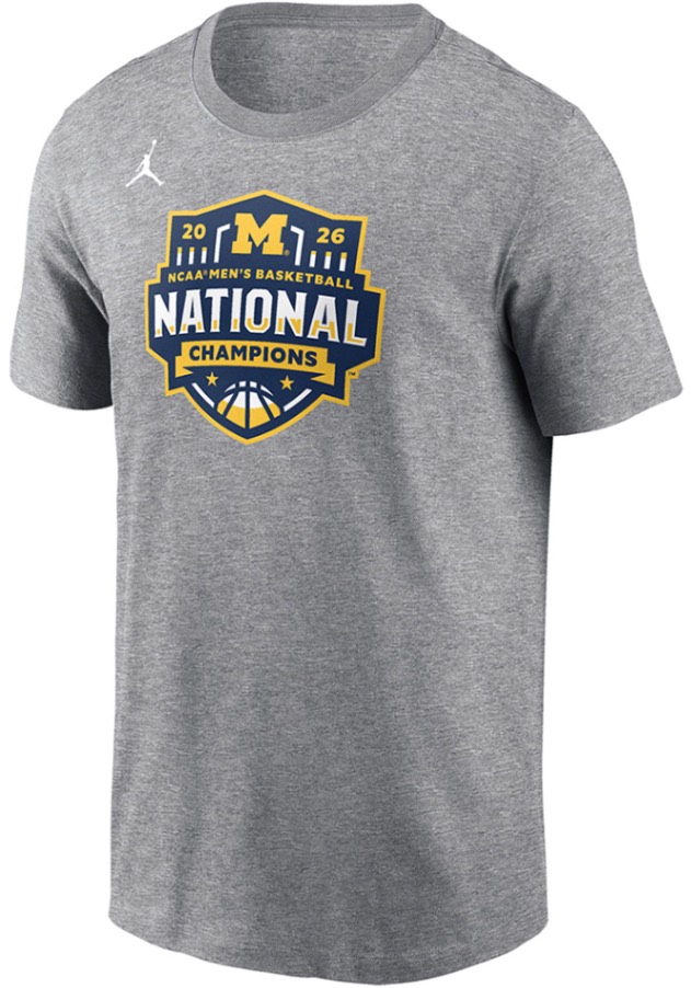 Nike Michigan Wolverines GREY 2026 Men's Basketball National