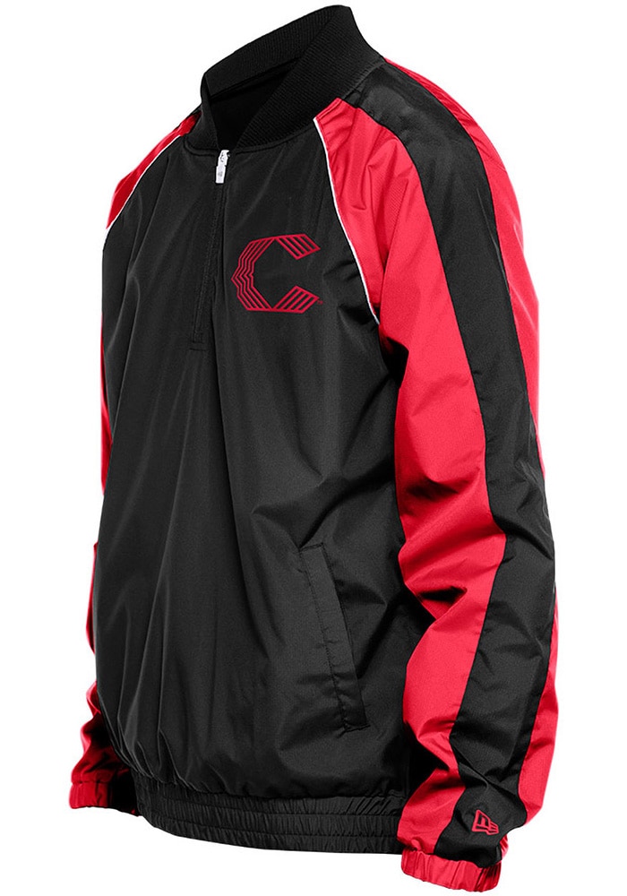 New Era Cincinnati Reds Mens Leisure BLACK Pullover Jackets