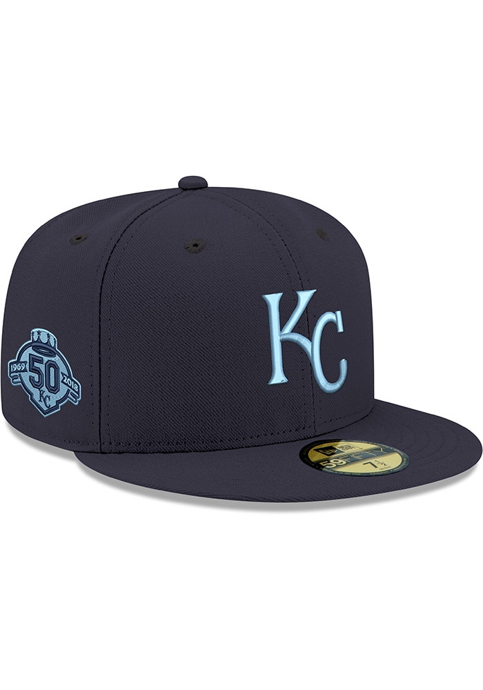 Kansas City Royals Mens KC Royals Navy GCP Sky blue UV 59FIFTY