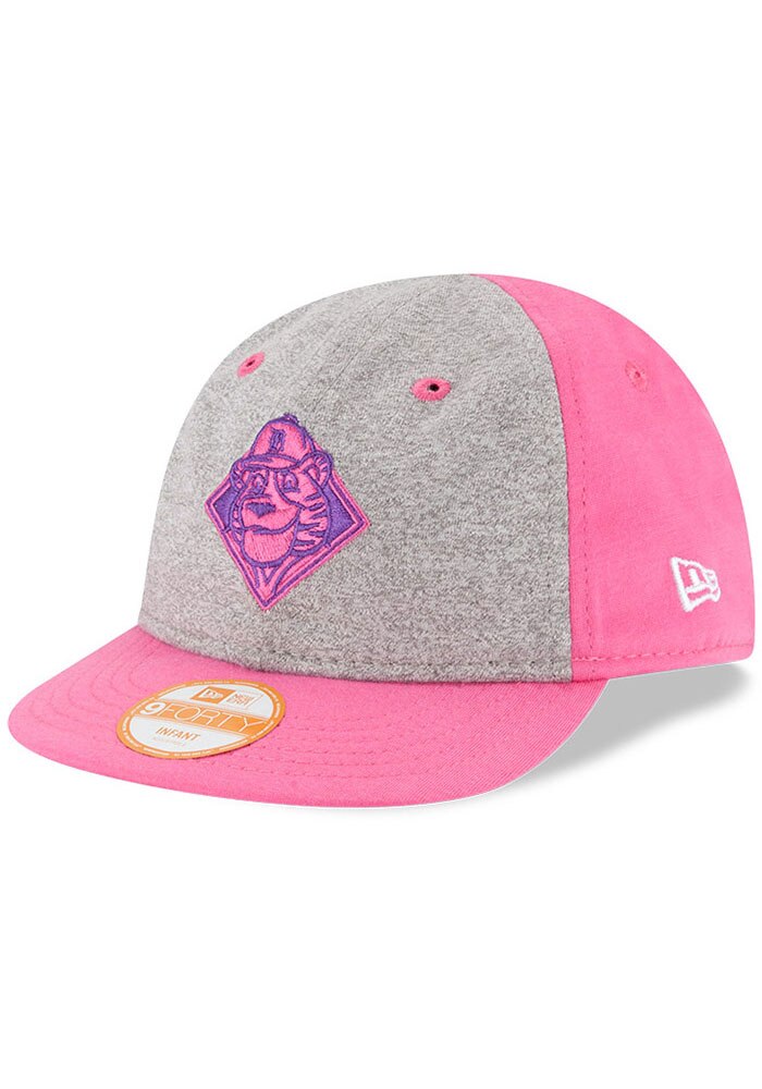 New Era Detroit Tigers Baby PINK Heather Tot 9FORTY Adjustable Hat
