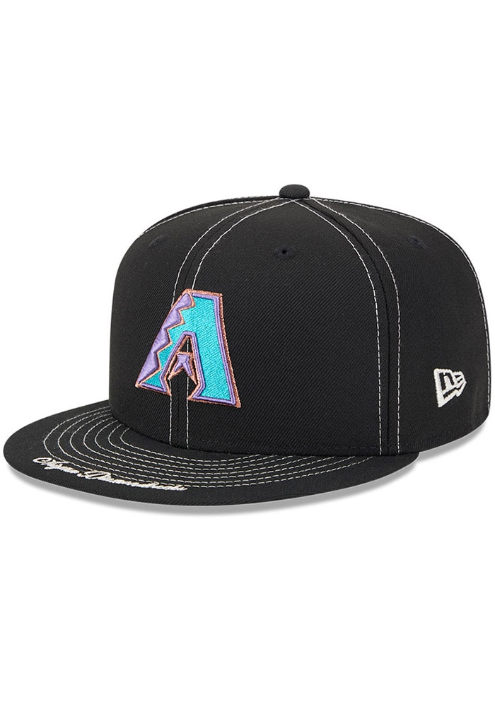 Arizona Diamondbacks Mens Summer Classic Script 59FIFTY BLACK New