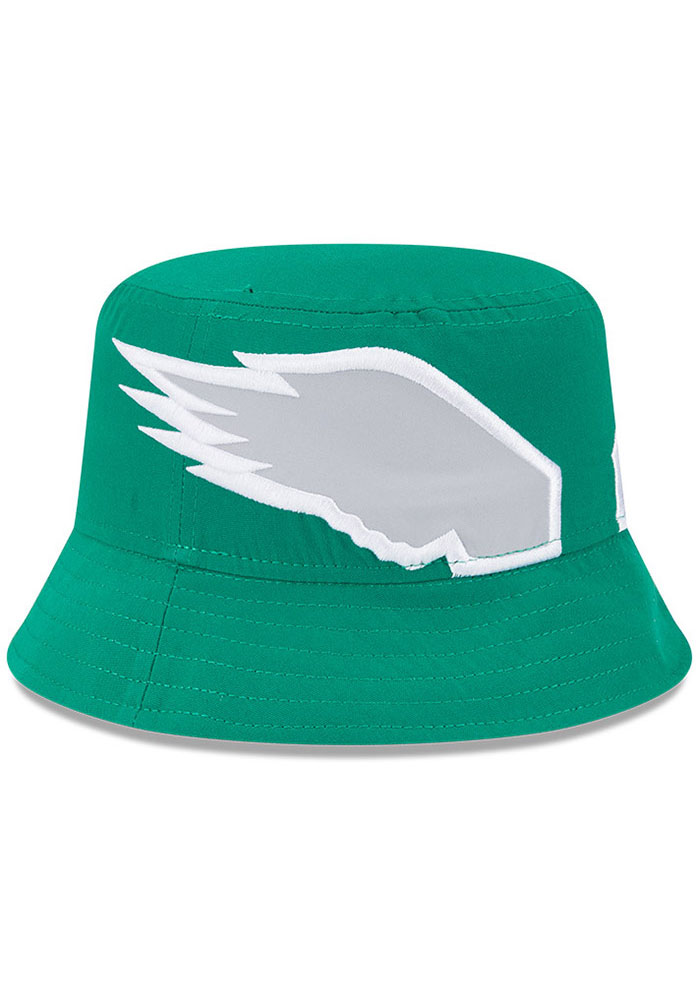 New Era Philadelphia Eagles KELLYGREEN Helmet Bucket Hat - 59029332