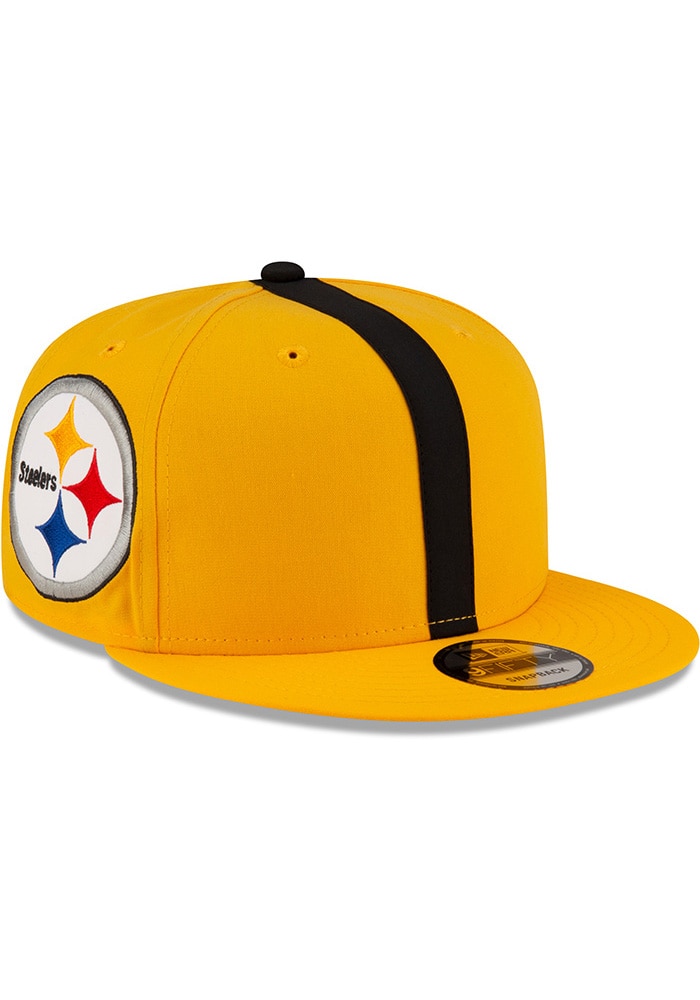 Pittsburgh Steelers New Era GOLD Helmet 9FIFTY Snapback Hat - 59029936