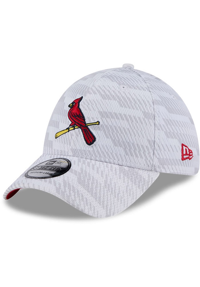 St Louis Cardinals Mens Graded 39THIRTY White New Era Flex Hat