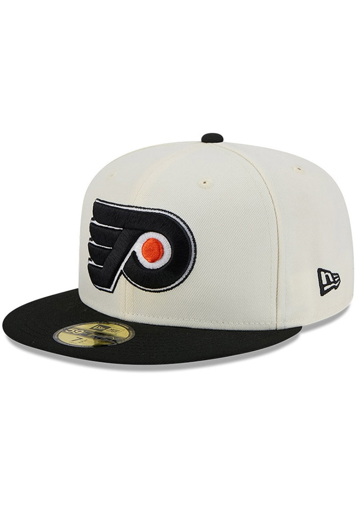 Philadelphia Flyers Mens 2T Evergreen 59FIFTY CREAM New Era Fitted
