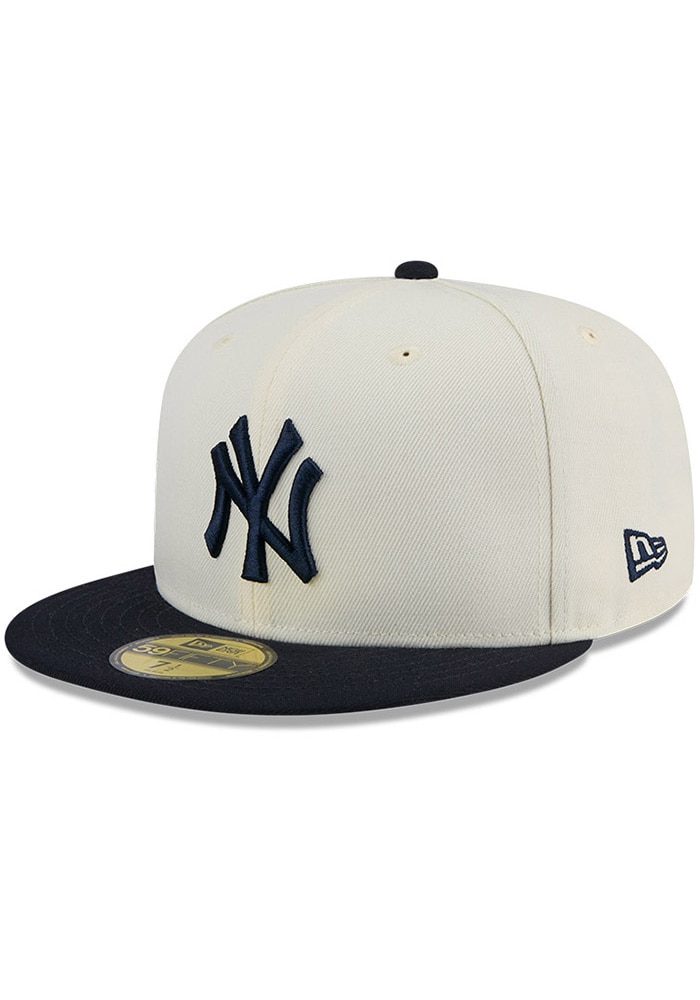 New York Yankees Mens 2T Evergreen 59FIFTY White New Era Fitted