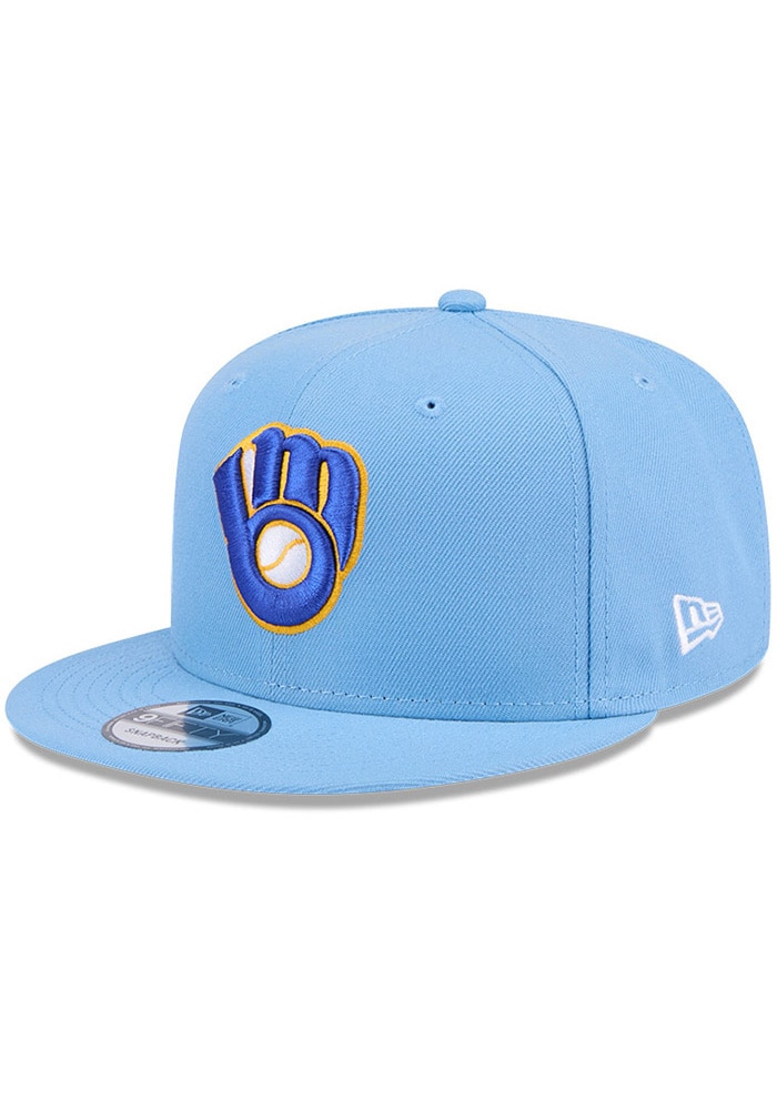 Milwaukee Brewers New Era LIGHT BLUE Evergreen 9FIFTY  display picture 1
