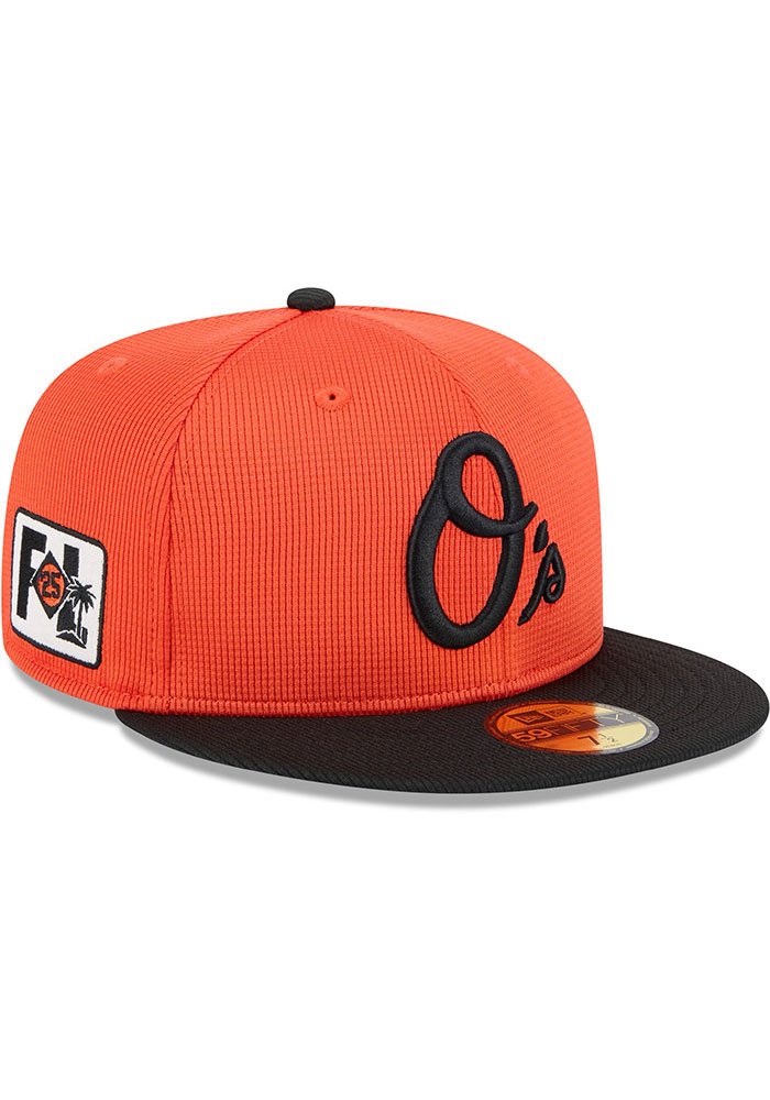 Baltimore Orioles Mens 2025 Spring Training 59FIFTY ORANGE New Era