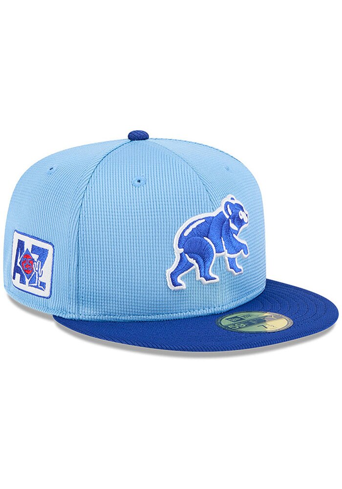 NEW ERA【海外限定】CHICAGO CUBS BLUE PRIME Chicago Cubs Mens 2025 Spring Training 59FIFTY LIGHT BLUE New Era