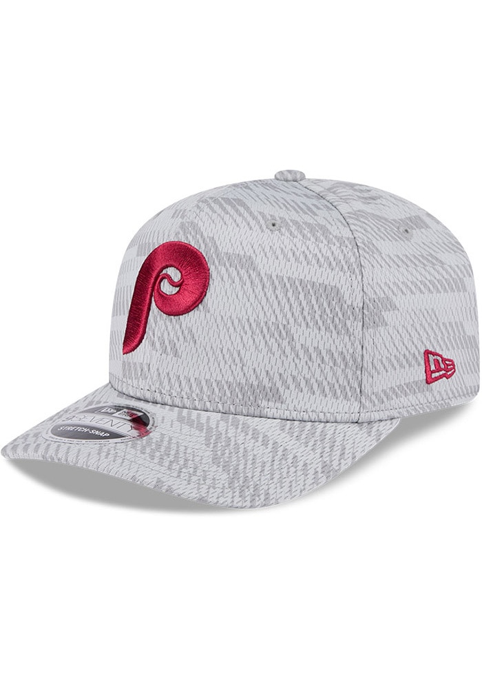 New Era Philadelphia Phillies GREY 2025 Clubhouse Stretch 9SEVENTY