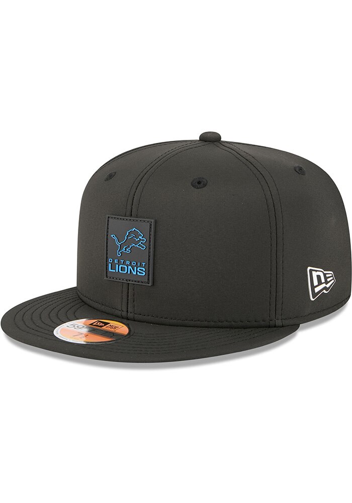 Detroit Lions Mens 2025 NFL Sideline 59FIFTY BLACK New Era Fitted