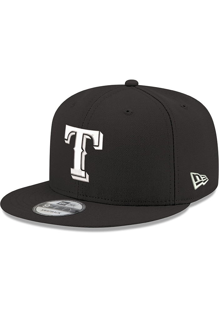 Texas Rangers New Era BLACK Tonal Primary 9FIFTY Snapback Hat