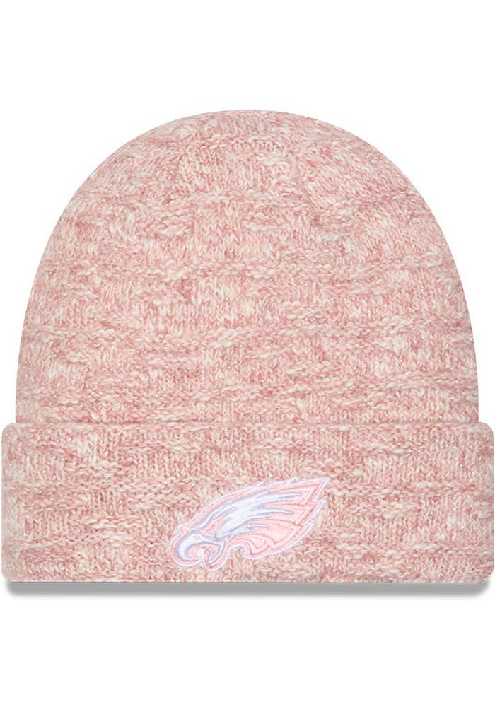 Philadelphia Eagles New Era Womens PINK Metallic Cuff Knit  display picture 2