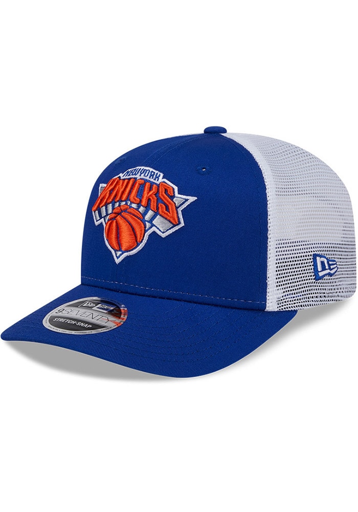 New Era New York Knicks BLUE 9SEVENTY Stretch Snap Cotton Trucker