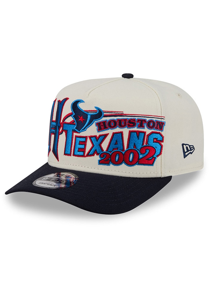 New Era Houston Texans White Classic AF 9FIFTY Adjustable Hat