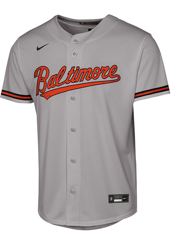 Baltimore Orioles Youth STEEL Road Replica 2.0 Baseball Jersey