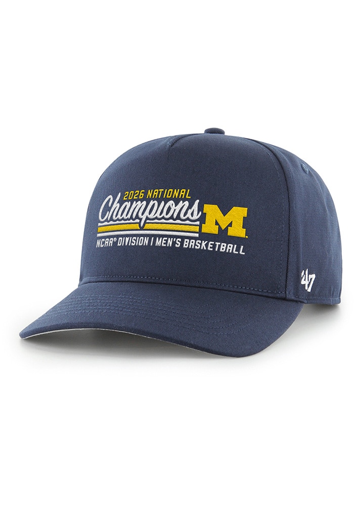 47 Michigan Wolverines NAVY 2026 NCAA D1 Men's Basketball Champs