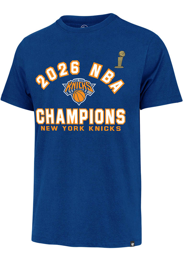 47 New York Knicks ROYAL Finals Champions Short Sleeve Fashion T