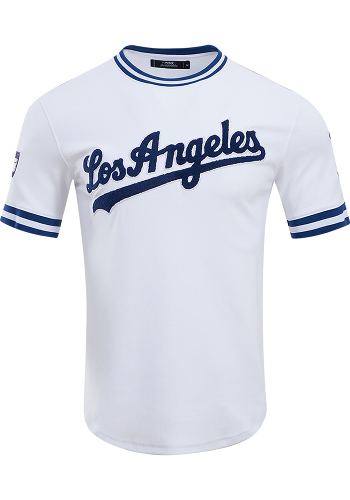 Pro Standard Los Angeles Dodgers White Chenille Striped Short