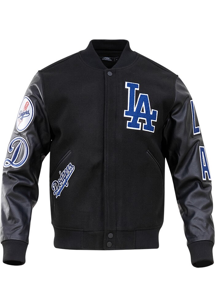 Pro Standard Los Angeles Dodgers Mens BLACK Wool Varsity