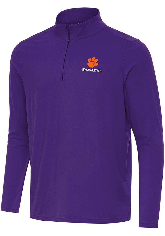 Antigua Clemson Tigers Mens PURPLE Gymnastics Intent Pullover
