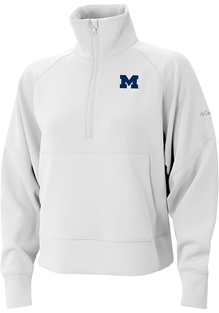 UMI Michigan Wolverines Columbia Womens White Heat Seal Wickham Hills