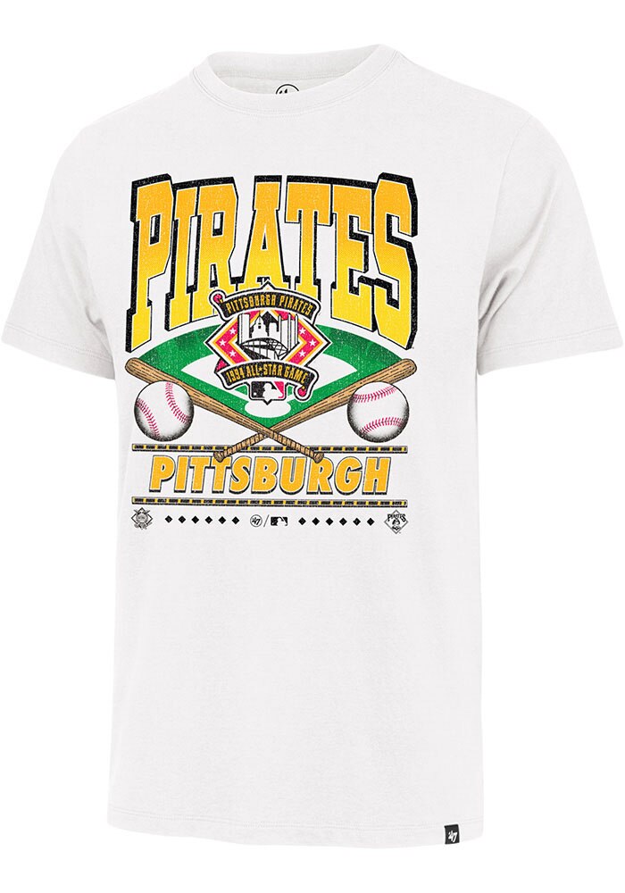 47 Pittsburgh Pirates White Straight Shot Franklin Short Sleeve