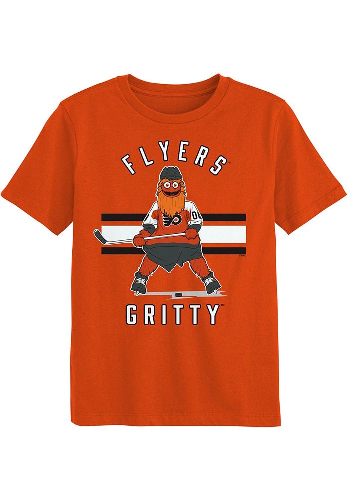 Philadelphia Flyers Boys ORANGE Gritty Life Short Sleeve T-Shirt