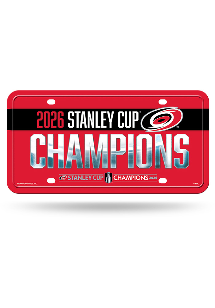 Carolina Hurricanes License Plate- Carolina Hurricanes White 2026