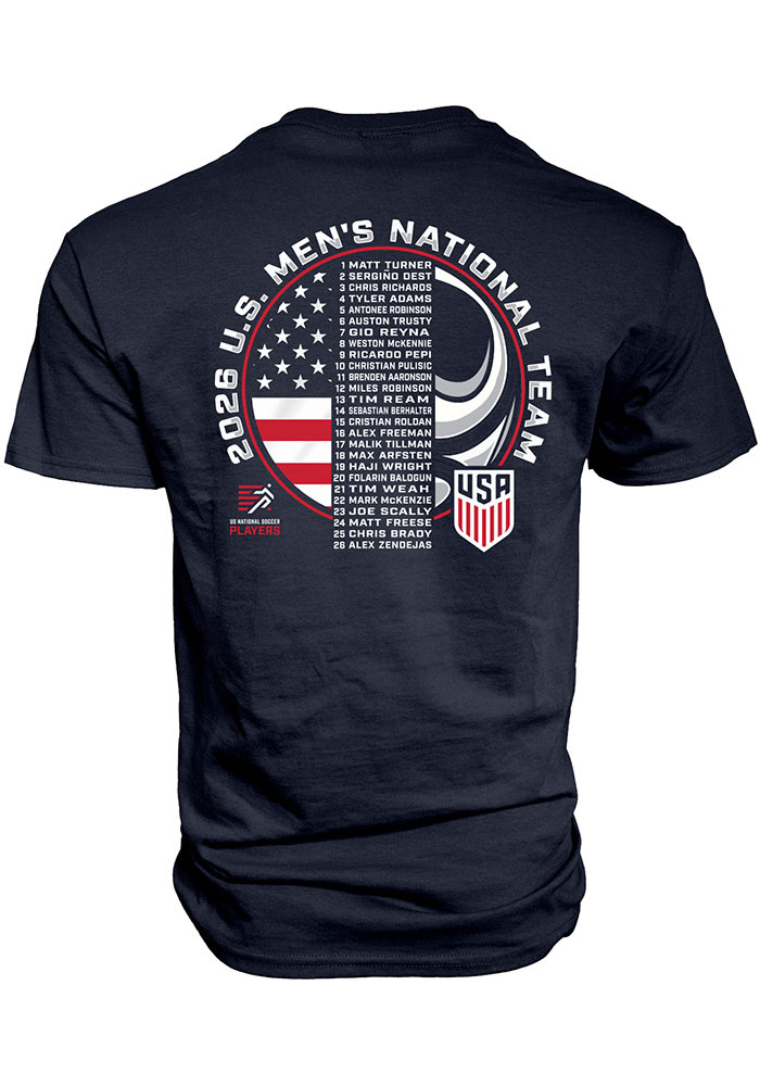 Blue 84 USMNT NAVY Roster Short Sleeve T Shirt - 69046696