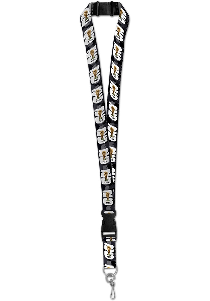 Logo Brands FIFA BLACK 2026 World Cup 2.5cm Double-Sided Lanyard