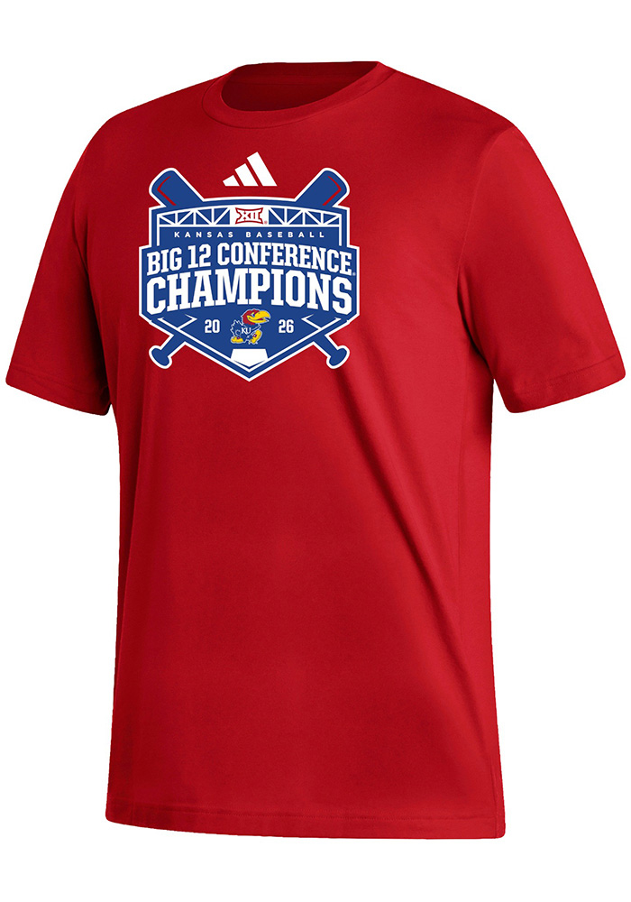 Adidas Kansas Jayhawks Red 2026 Big 12 Baseball Regular Season