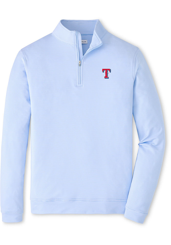 Peter Millar Texas Rangers Mens LIGHT BLUE Perth Sugar Stripe