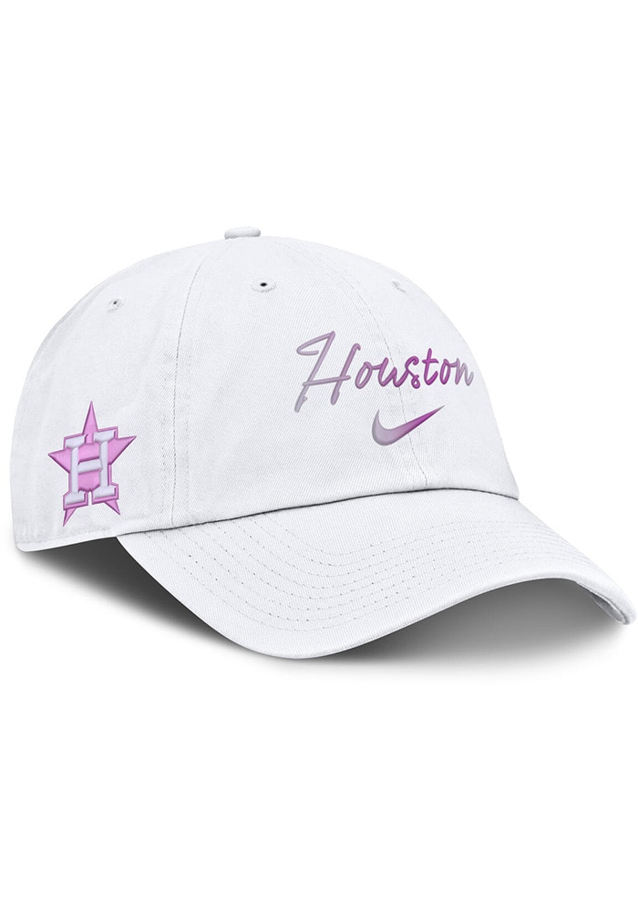 HATRA Hi Oyster トップス　ホワイト　パープル Houston Astros Nike Womens White Mothers Day Script Club W ADJ