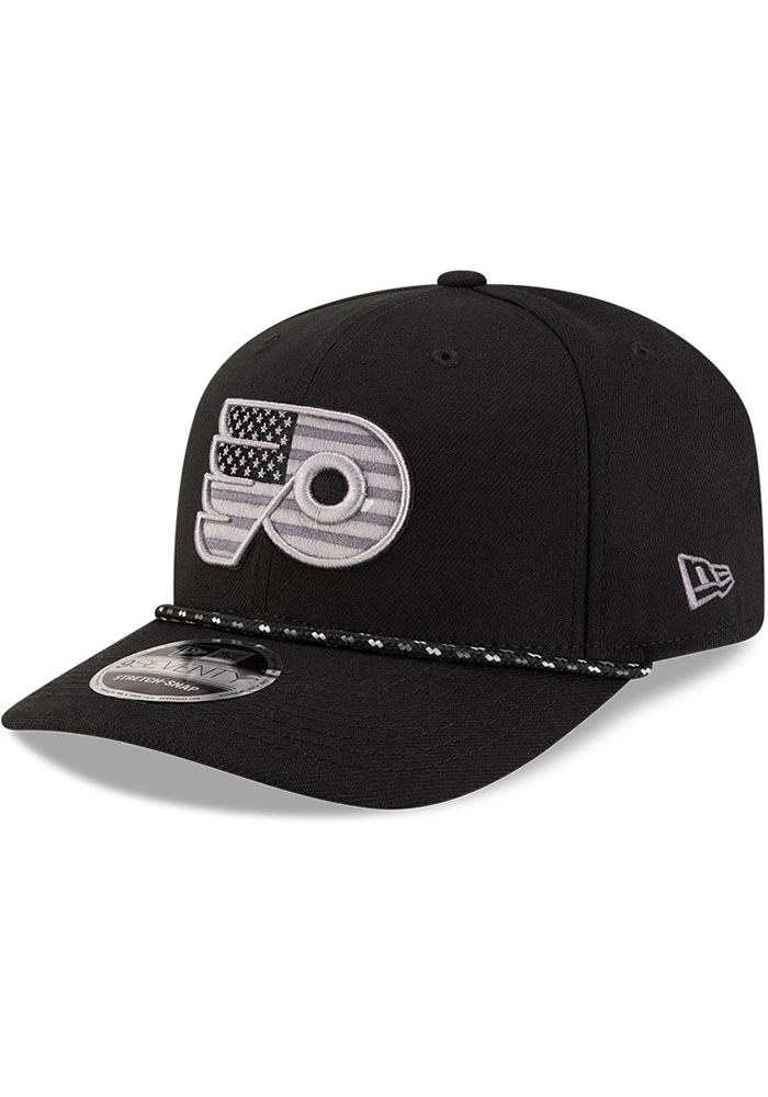 New Era Philadelphia Flyers BLACK Flag Rope 9SEVENTY Adjustable