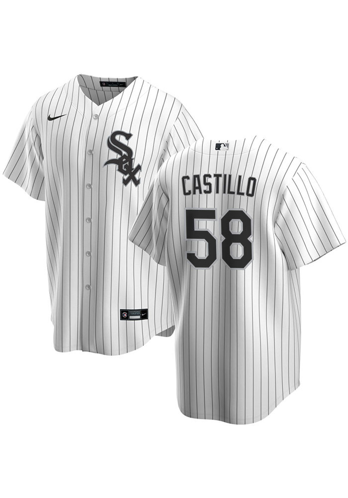 Luis Castillo Chicago White Sox Mens Replica White Home Jersey