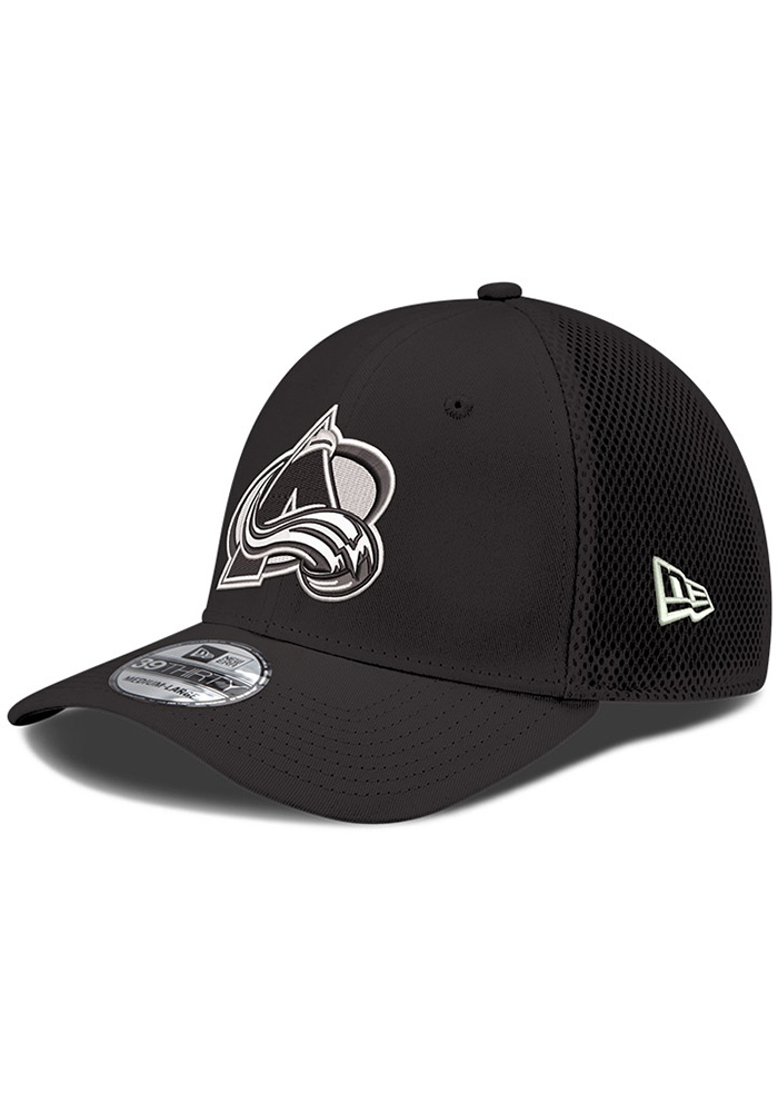 Colorado Avalanche Mens Team Primary Logo Neo 39THIRTY BLACK New