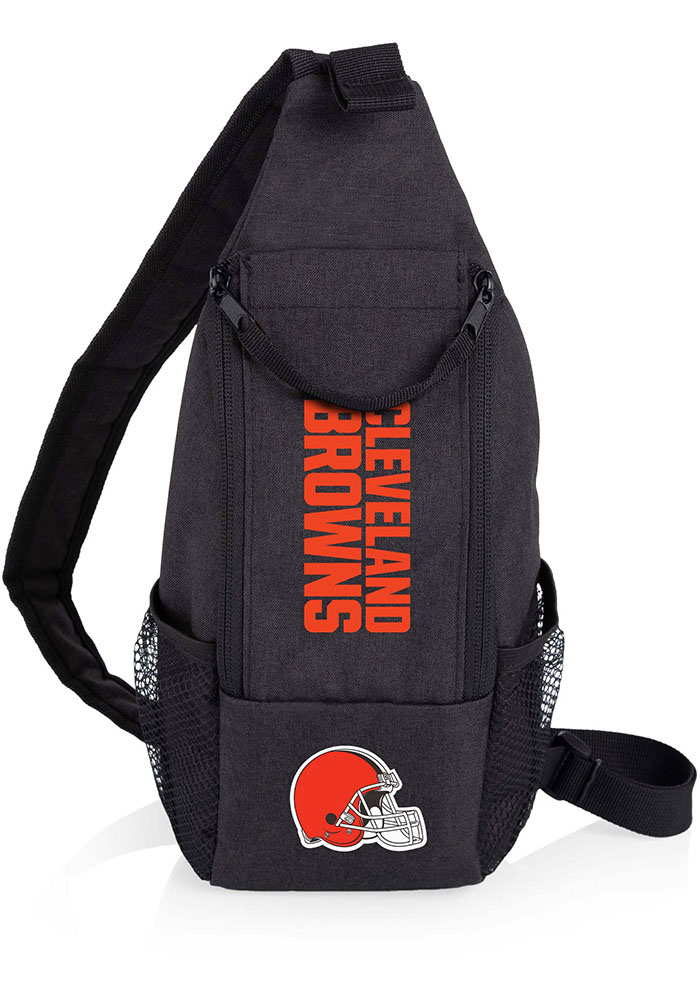 90s CLEVELAND Browns MC グレガー・ヤンガン コラボ Cleveland Browns BLACK Crossbody Insulated Cooler - 733312742