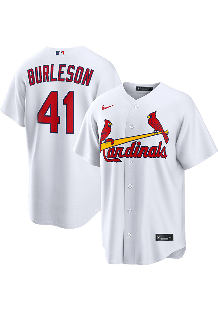 Alec Burleson St Louis Cardinals Mens Replica White Home Jersey