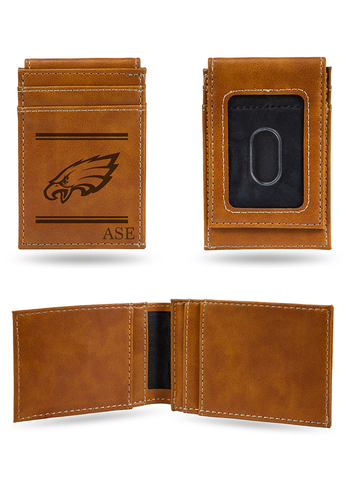 Philadelphia Eagles Personalized Laser Engraved Front Pocket Mens