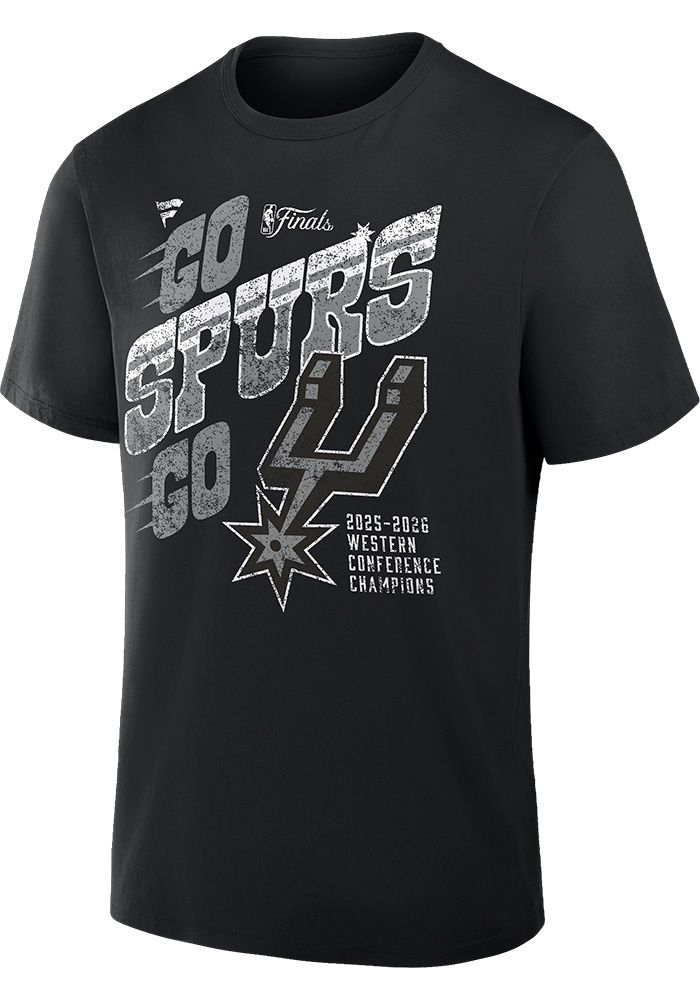 San Antonio Spurs BLACK-HEATHER Conference Champions Hometown